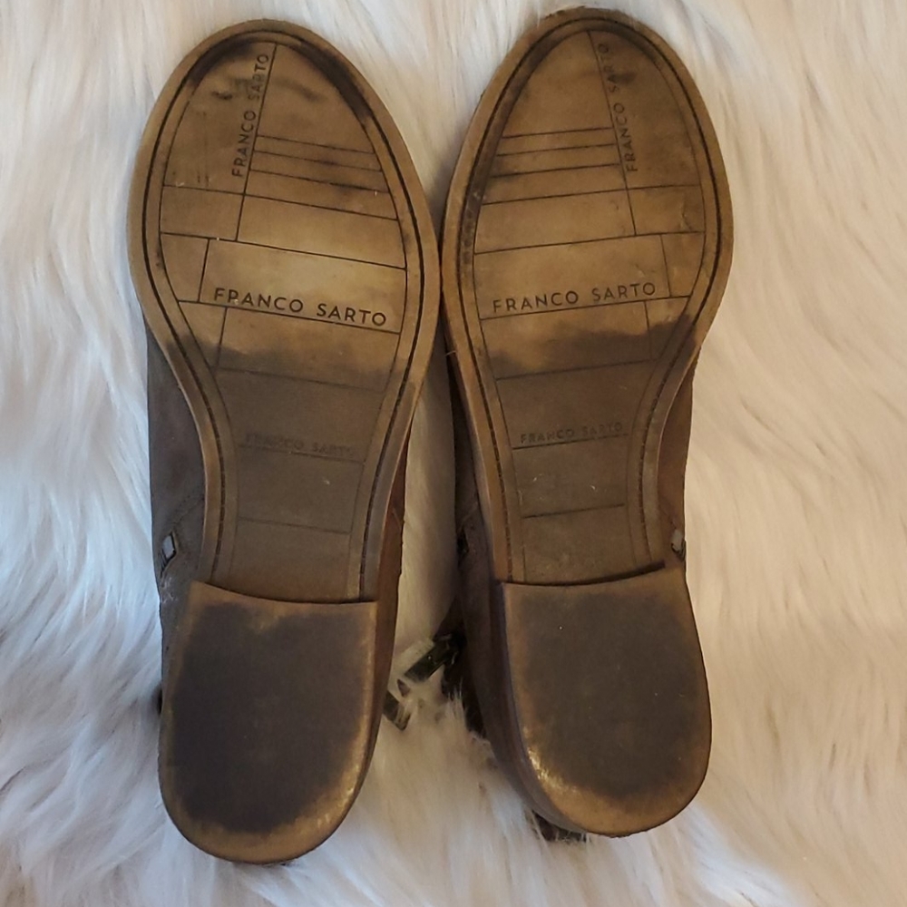 Sold-Fanco Sarto brown booties size 7.5 - Picture 6 of 9